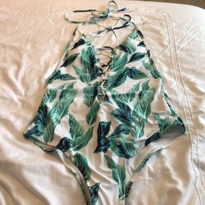One piece bathing suit